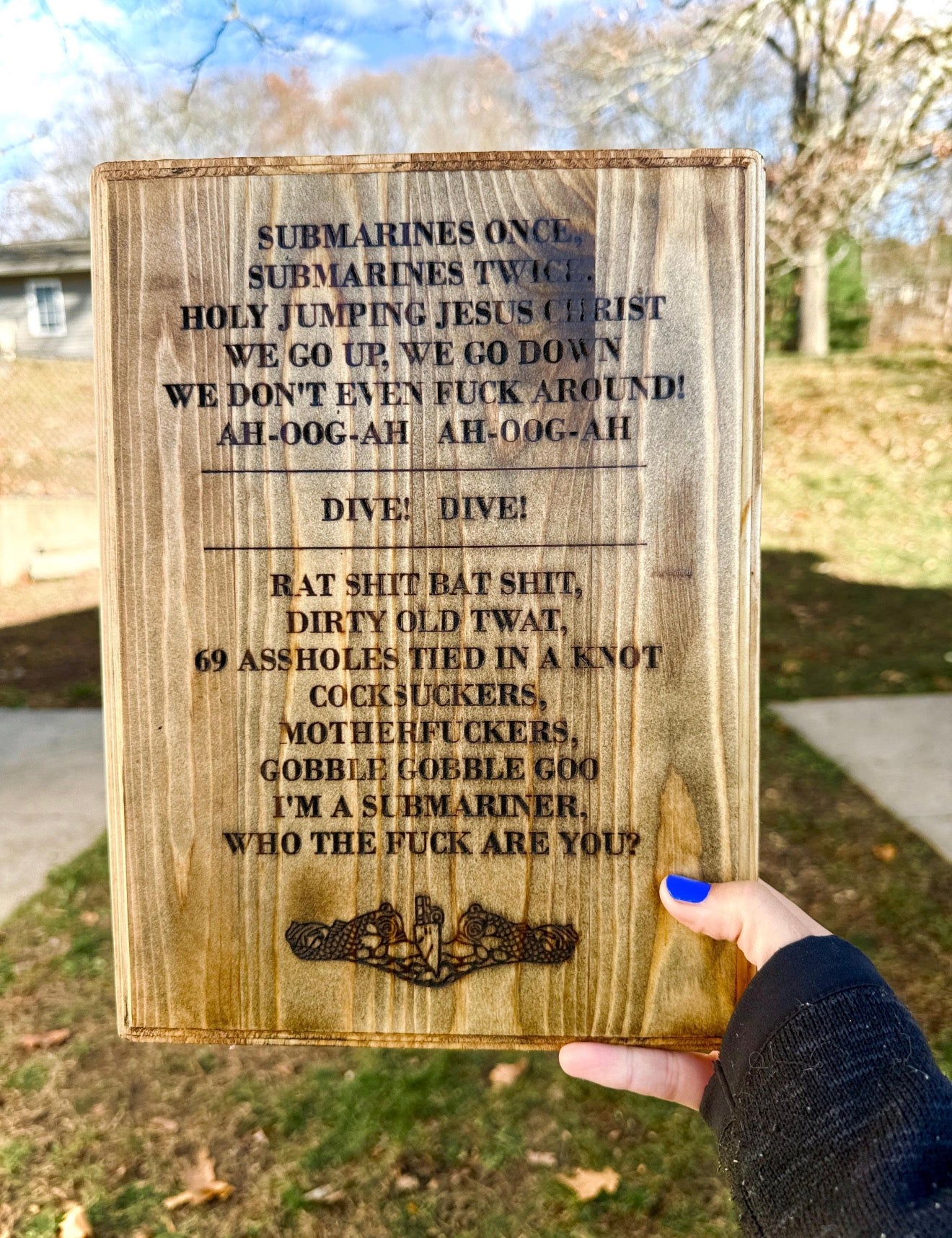 Submarine Chant Plaque