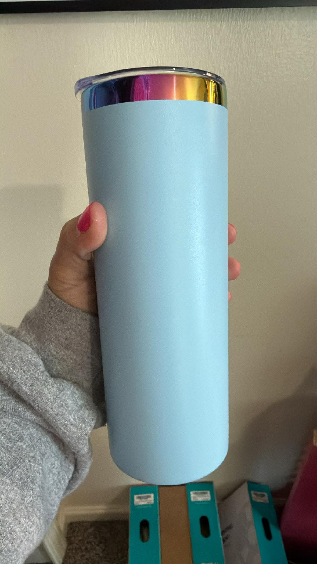 20oz Rainbow Chrome Tumbler