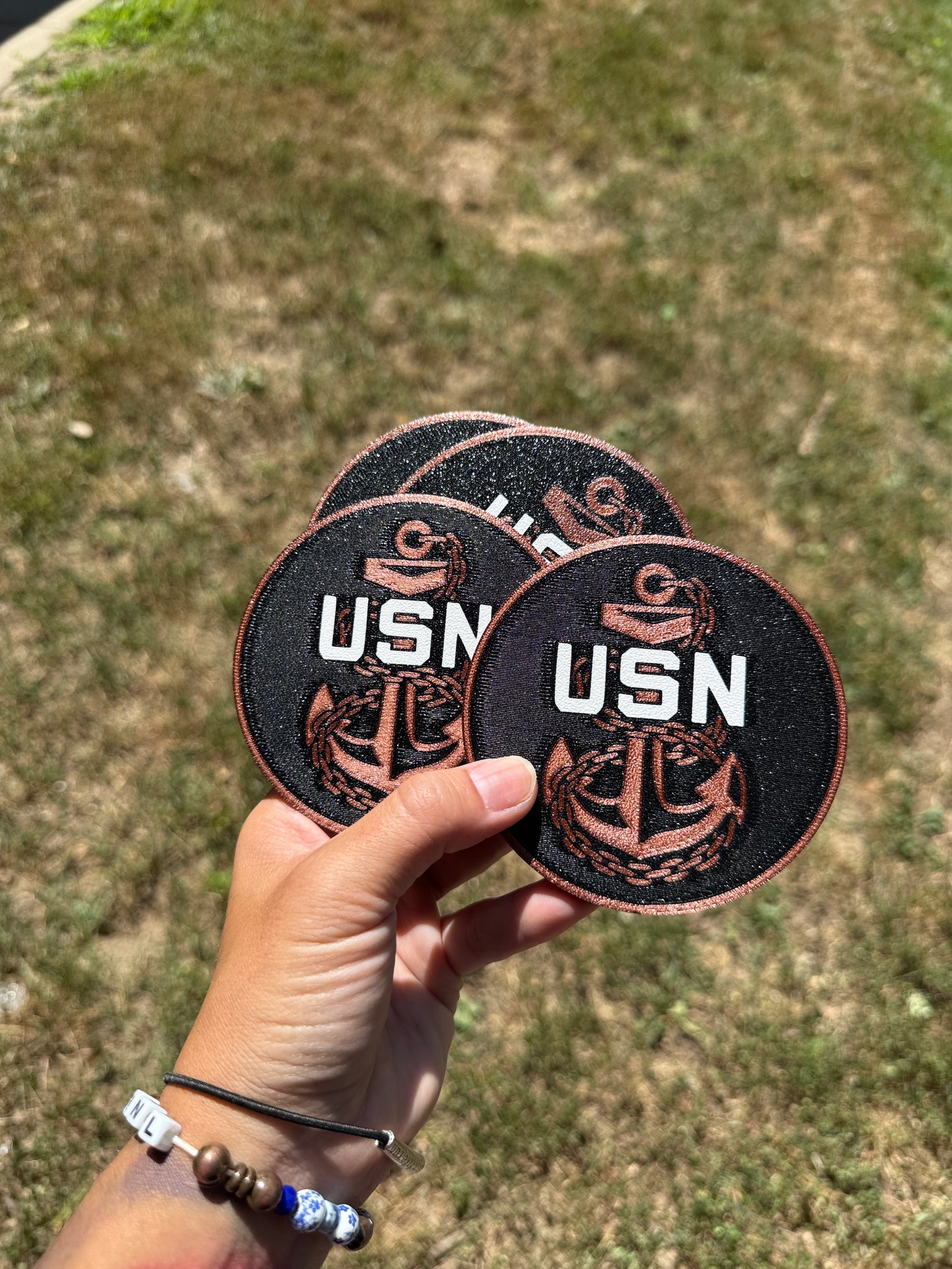 USN CPO Anchor Coaster Set