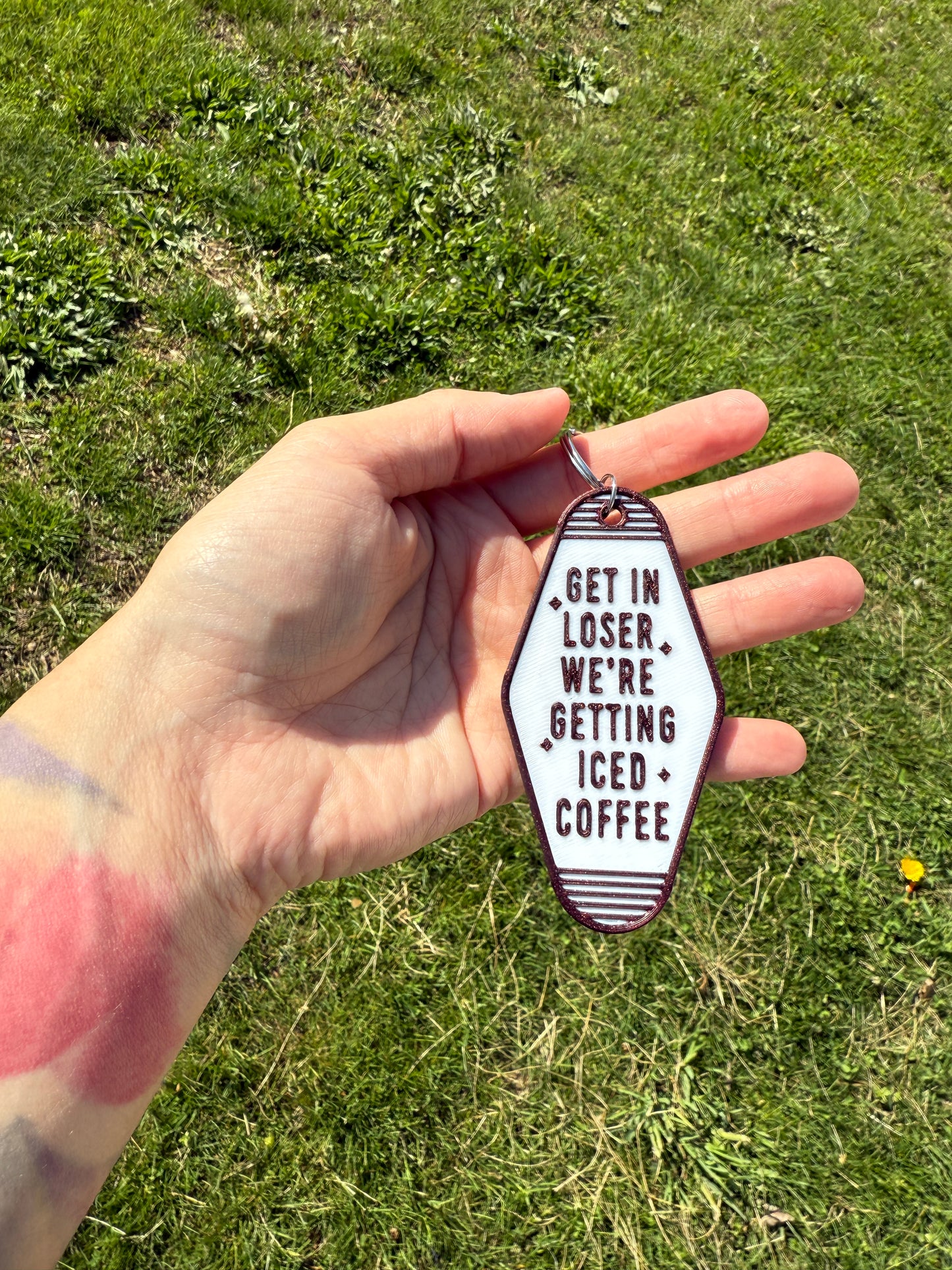 Iced Coffee Keychain