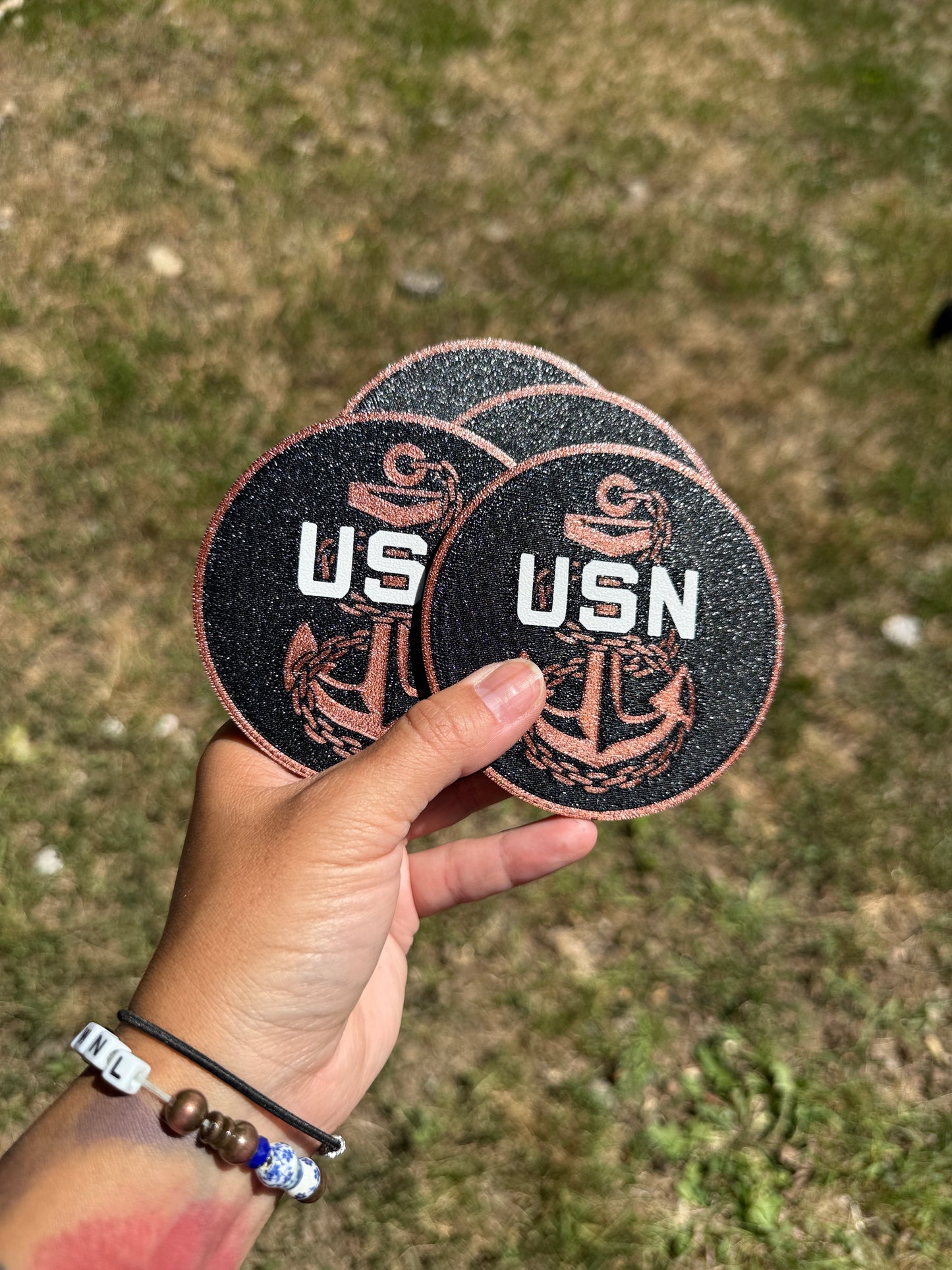 USN CPO Anchor Coaster Set