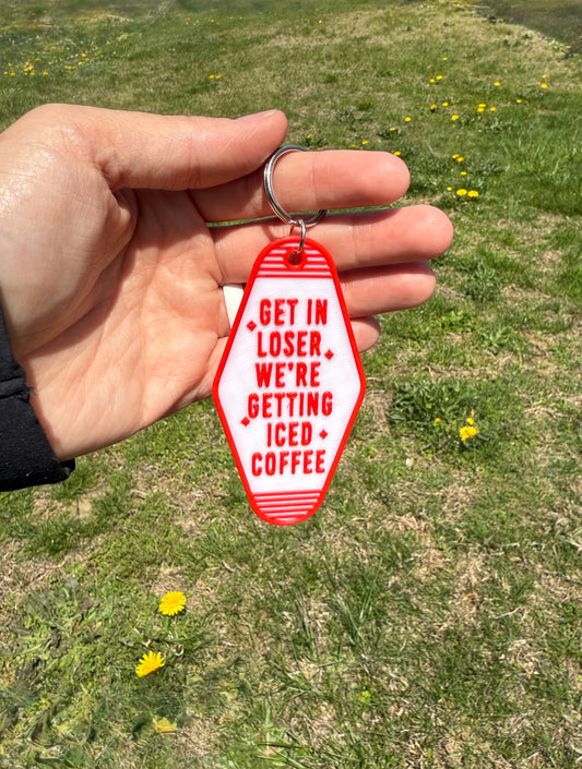 Iced Coffee Keychain