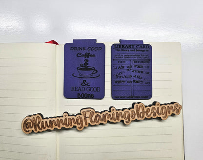 Magnetic Leather Bookmark