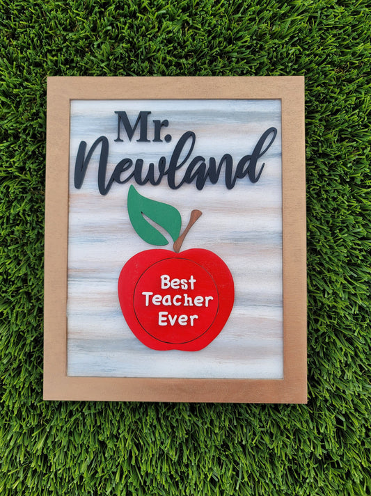 Teacher Frame, gift for teacher, teacher, teaching, best teacher ever, first day of school, teacher,