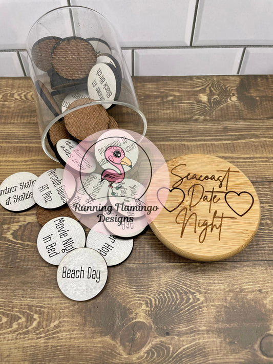 Date Night Tokens, date night, gifts for couples, couples gift, anniversary, date ideas, valentines day, seacoast