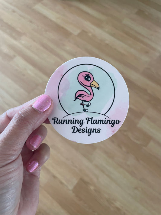 Shop sticker, sticker swap, flamingo sticker