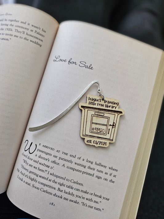 Little library steward, lfl gift, Metal bookmark, bookish gifts, gifts for readers, booktok, gifts for her, bookmark, charm bookmark